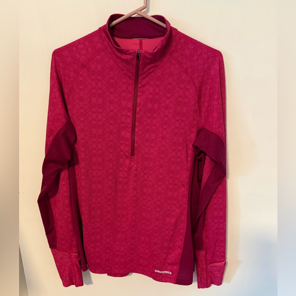 Patagonia Fuchsia Quarter-Zip Top